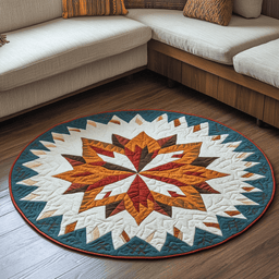 Echoes of the Ancestors Quilted Round Mat NCU0DK5164