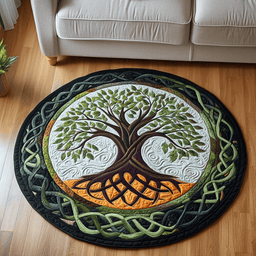 Celtic Harmony Quilted Round Mat NCU0NT3455