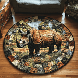 Iron Horn Quilted Round Mat NCU0DV3748