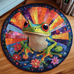 Hoppy Days Quilted Round Mat NCU0DV3351