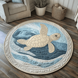Coastal Wanderer Quilted Round Mat NCU0DK5282