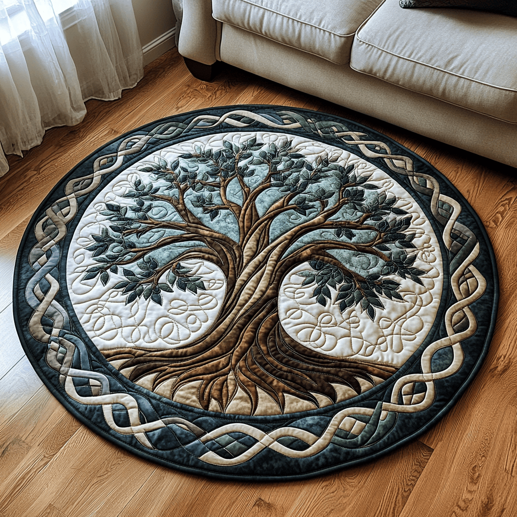 Lush Life Quilted Round Mat NCU0DV3675