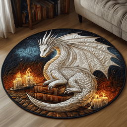 Eternal Flame Quilted Round Mat NCU0DV3726