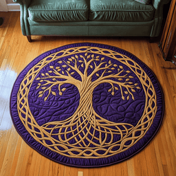 Life Embrace Quilted Round Mat NCU0DK5034