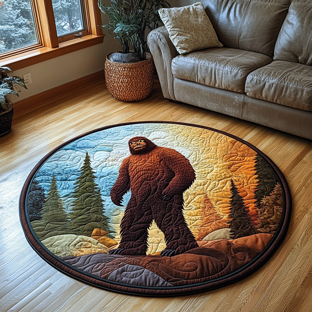 Forest Guardian Quilted Round Mat NCU0DV3237