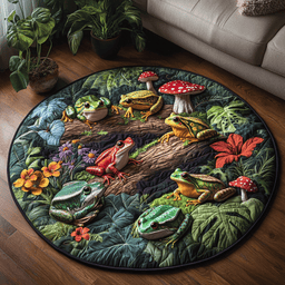 Toadally Adorable Quilted Round Mat NCU0DV3353