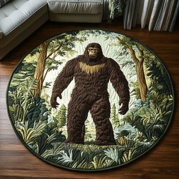 Woodland Explorer Quilted Round Mat NCU0NT3817