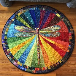 Rainbow Elegance Quilted Round Mat NCU0NT3827