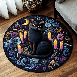 Eclipse Elegance Quilted Round Mat NCU0DV3284