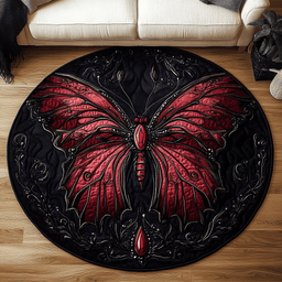 Velvet Monarch Quilted Round Mat NCU0VH2623