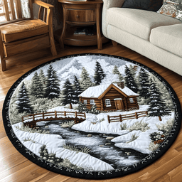 Cabin Comfort Quilted Round Mat NCU0DK4761
