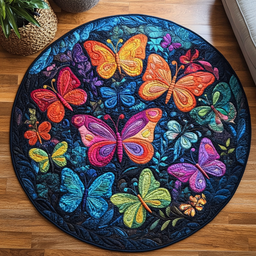 Radiant Flight Quilted Round Mat NCU0DK4655