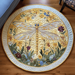 Mystic Wings Quilted Round Mat NCU0DK4914