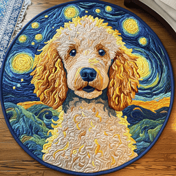 Graceful Woof Quilted Round Mat NCU0DK4715