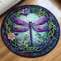 Mystic Bloom Quilted Round Mat NCU0NT3823