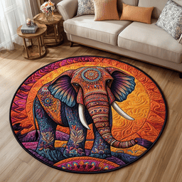 Royal Stomp Quilted Round Mat NCU0DK4649