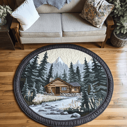 Rustic Haven Quilted Round Mat NCU0DK4758