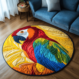 Vibrant Squawk Quilted Round Mat NCU0DK4709