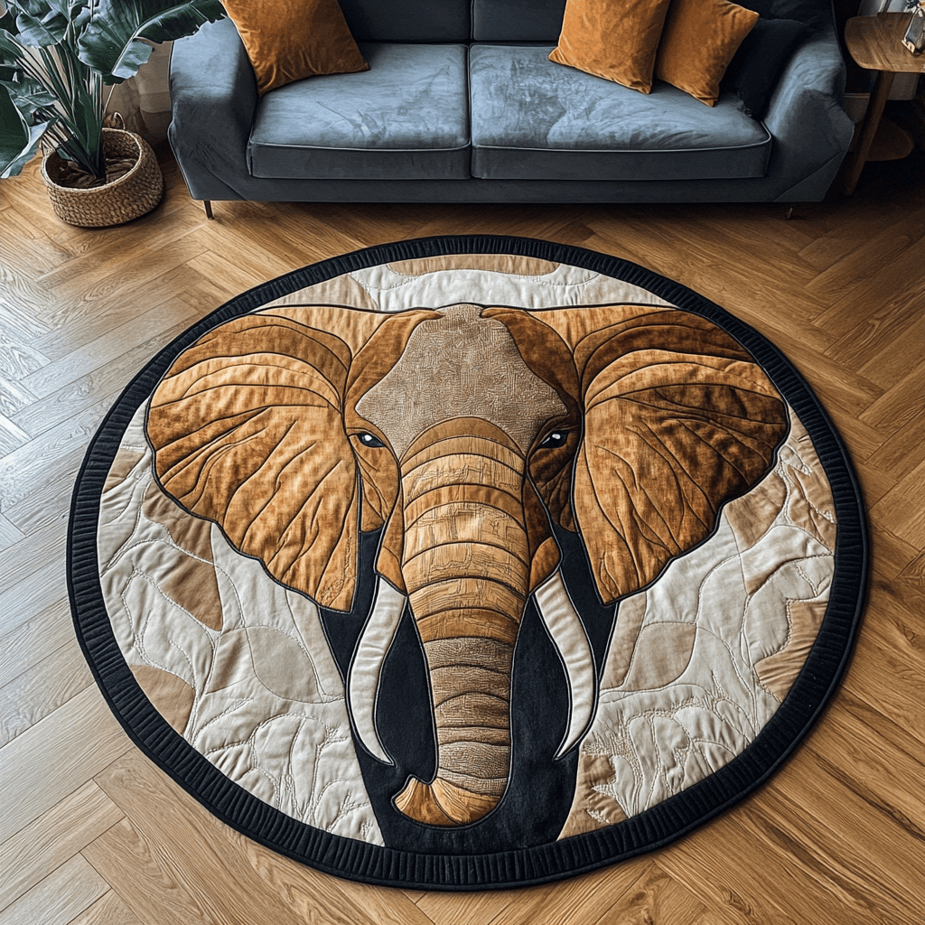 Wise Wanderer Quilted Round Mat NCU0DK4650