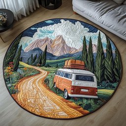 Nomads Dream Quilted Round Mat NCU0PT4448