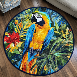 Rainbow Wings Quilted Round Mat NCU0DK4706