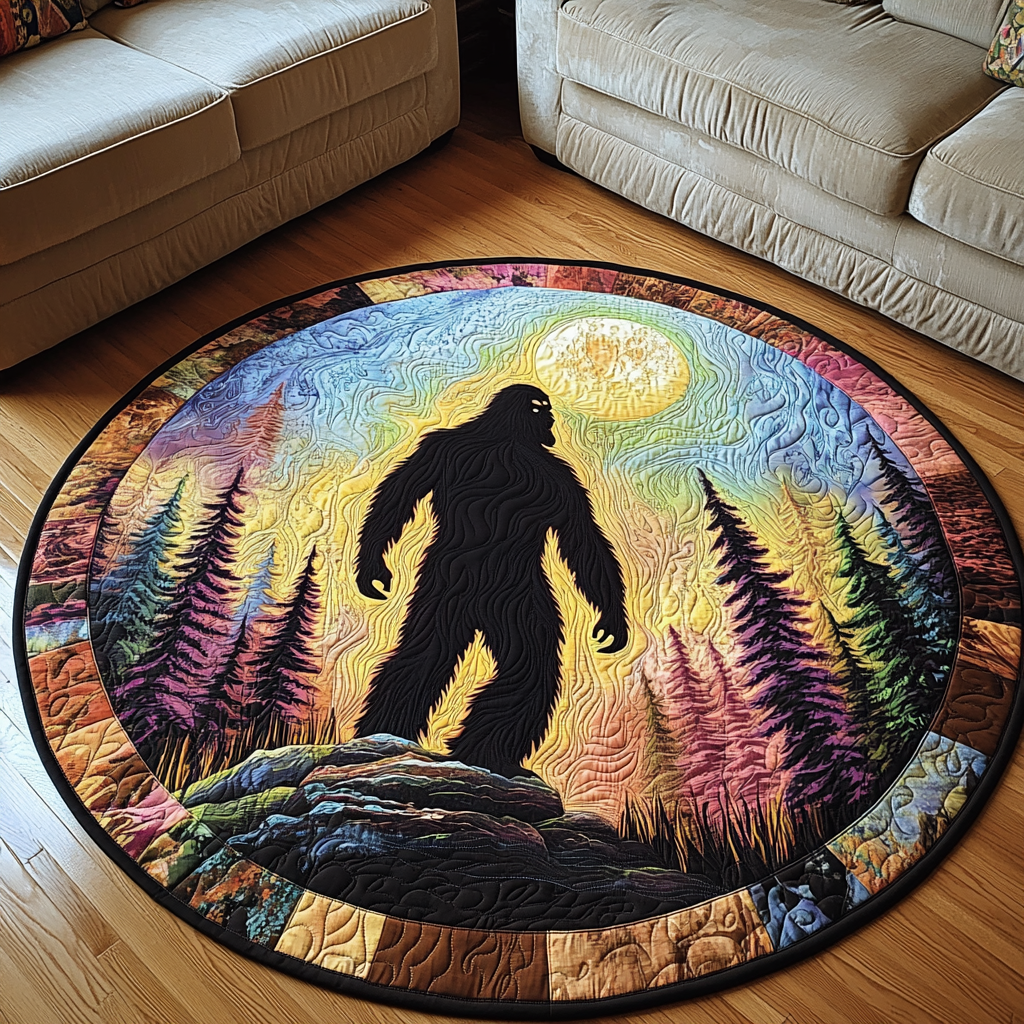 Wild Tracks Quilted Round Mat NCU0DV3239