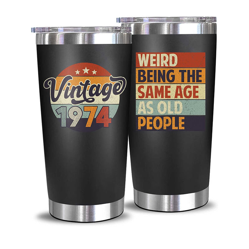 Vintage 1974 + Weird Being - 20 Oz Tumbler