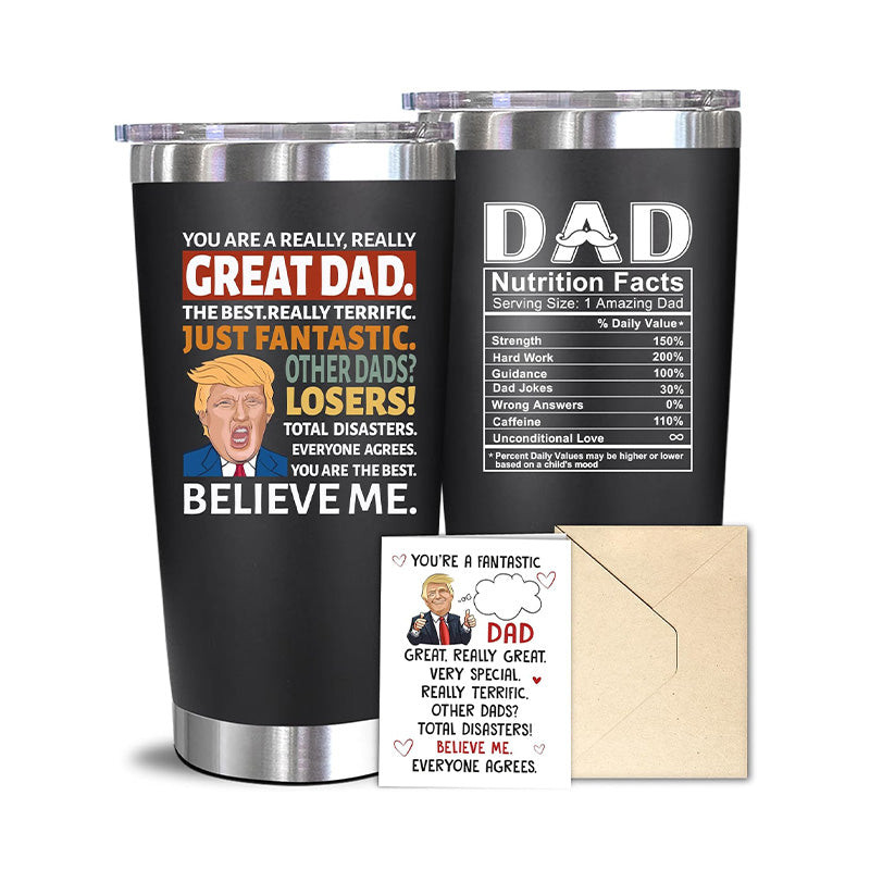 Great Dad - Dad Nutrition Facts - 20 Oz Tumbler