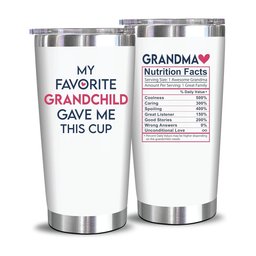 My Favorite Grandchild + Grandma Nutrition - 20 Oz Tumbler