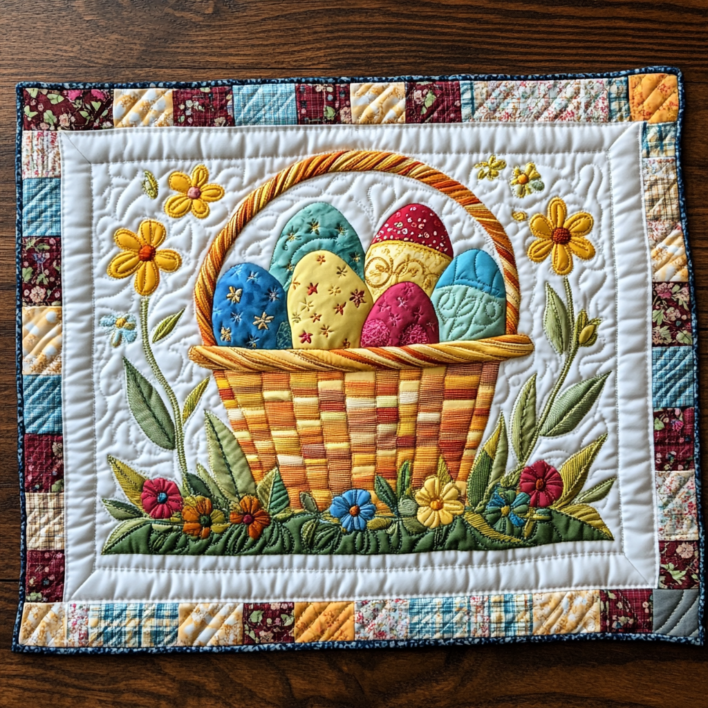 Easter Egg DAI090125268 Quilted Placemats