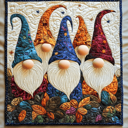 Autumn Gnome TAI041124574 Quilted Placemats