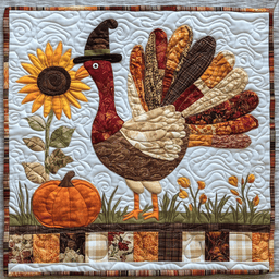 Autumn Turkey TAI041024376 Quilted Placemats