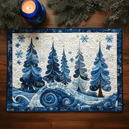 Winter Forest TAI111124292 Quilted Placemats