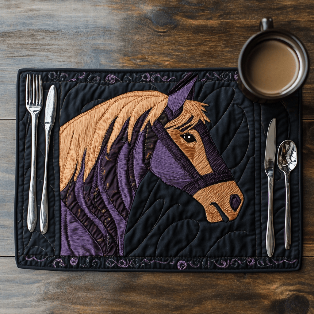Horse TAI121024153 Quilted Placemats
