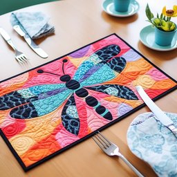 Dragonfly TAI261223197 Quilted Placemats