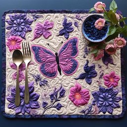 Butterfly TAI040124270 Quilted Placemats