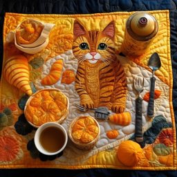 Cat TAI040124217 Quilted Placemats