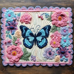 Butterfly TAI040124275 Quilted Placemats
