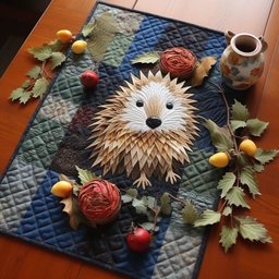 Hedgehog TAI260224184 Quilted Placemats