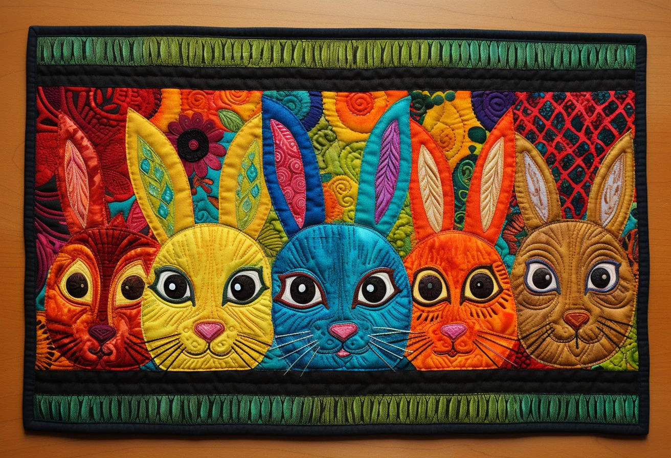 Rabbit TAI020324104 Quilted Placemats