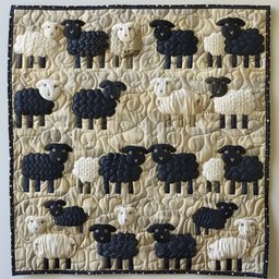 Sheep TAI060324172 Quilted Placemats