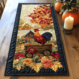 Autumn Hues Quilted Table Runner NCU0NVH407