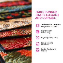 Sunrise Over Farm Quilted Table Runner NCU0PTT409