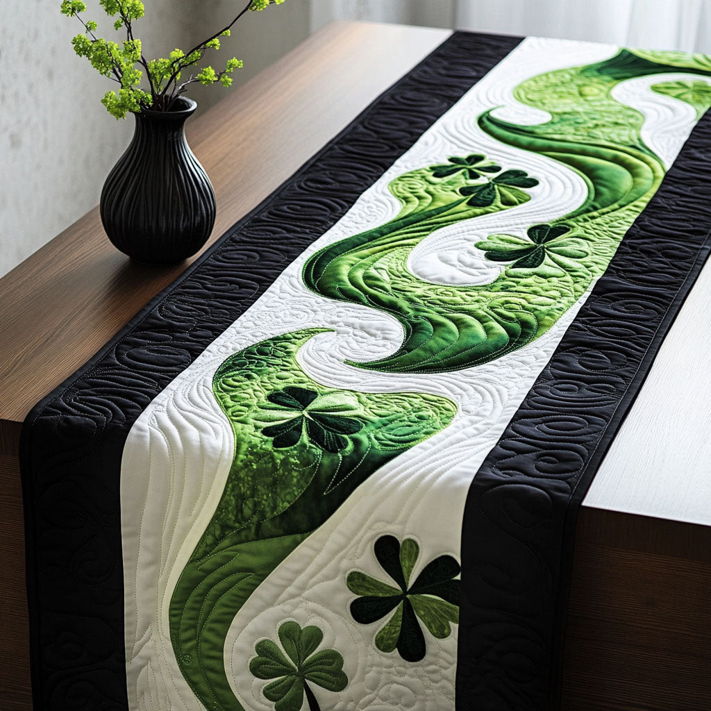 Mystic Clover Quilted Table Runner NCU0PTT134