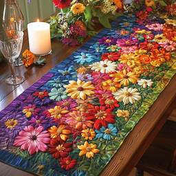 Blossom Mood Quilted Table Runner NCU0NVH721