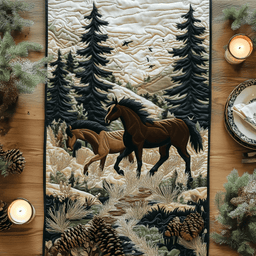 Trot Trail Quilted Table Runner NCU0NVH433