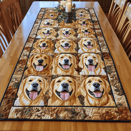 Golden Gathering Quilted Table Runner NCU0NVH838