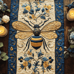 Buzzing Beauty Quilted Table Runner NCU0NVH495