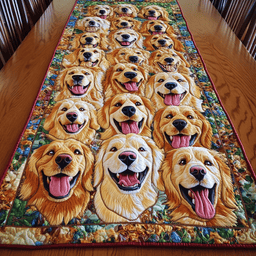 Puppy Parade Quilted Table Runner NCU0NVH840
