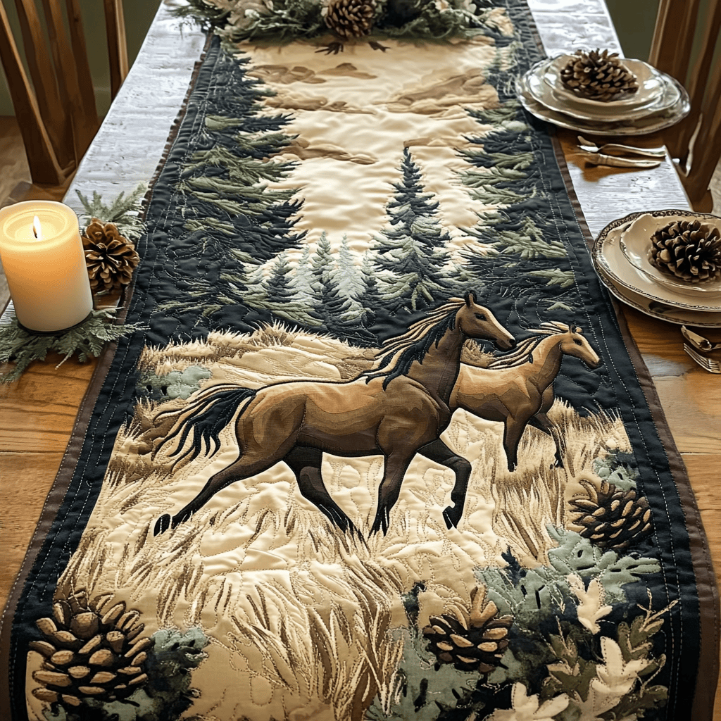 Gallop Glow Quilted Table Runner NCU0NVH432